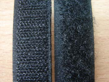 Контактная лента Велькро (липучка), черная