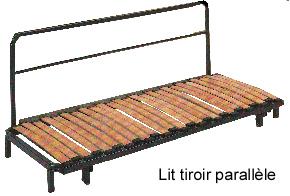 Parallel drawer bed