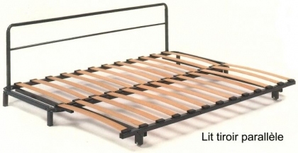 Parallel drawer bed
