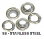 PLAIN RIM GROMMETS AND WASHERS (Stainless steel)