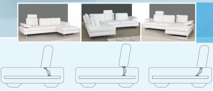 Ручной механизм спинки дивана с системой блокировки