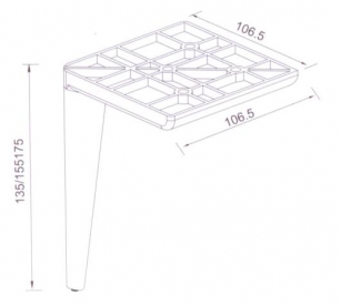 Furniture Leg (aluminum)