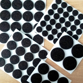 Round felt pads (in sheets)