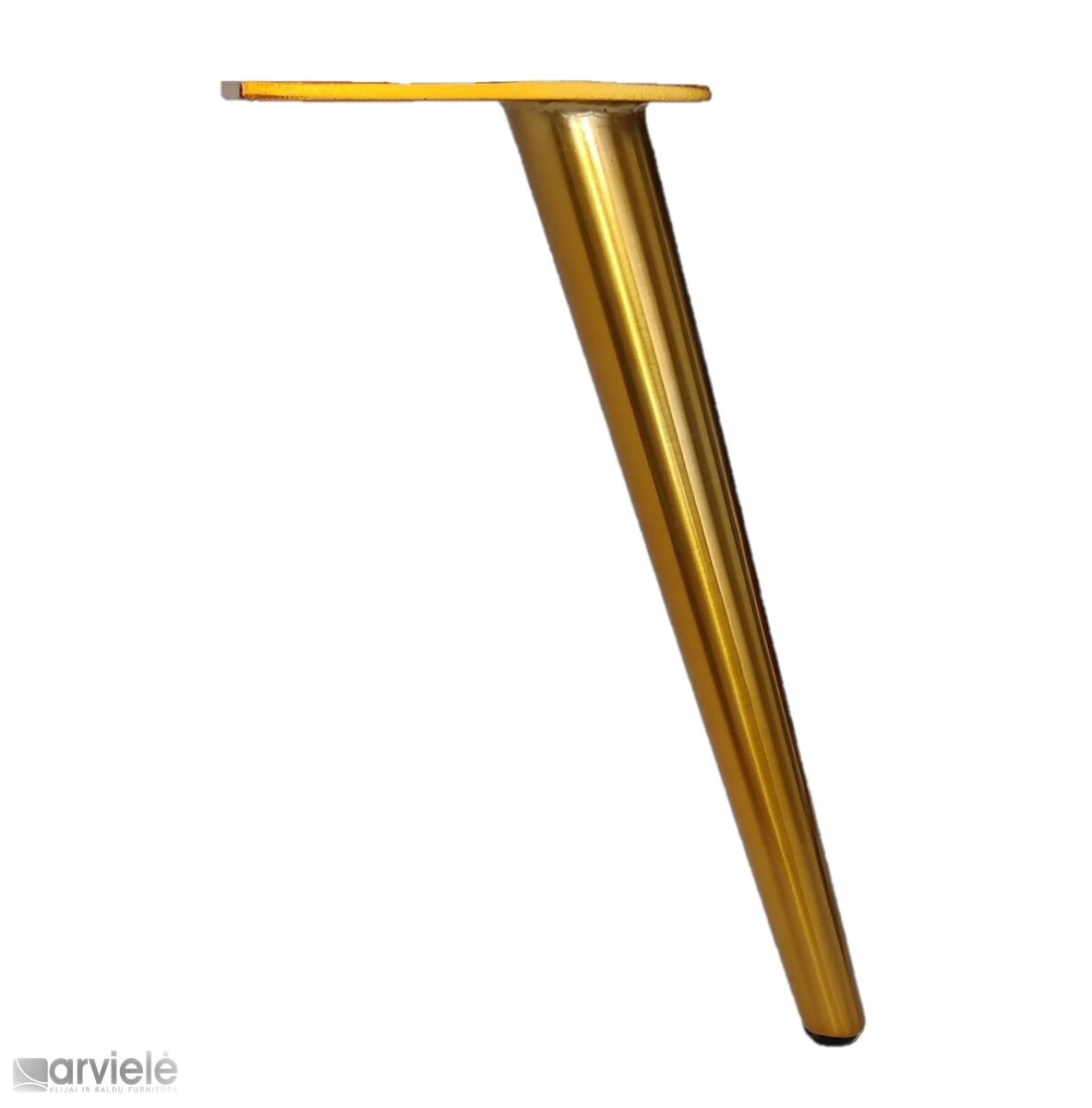 Auksinė baldinė kojelė | ARVIELĖ- baldų furnitūra ir klijai | ARVIELĖ .
