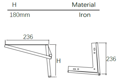 Juoda baldinė kojelė