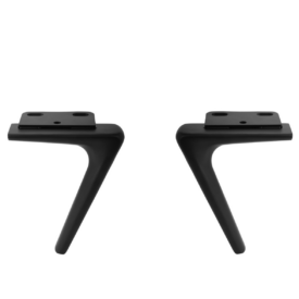 Set of black furniture legs