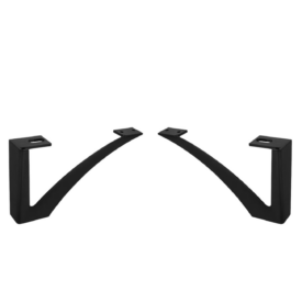 Set of black furniture legs